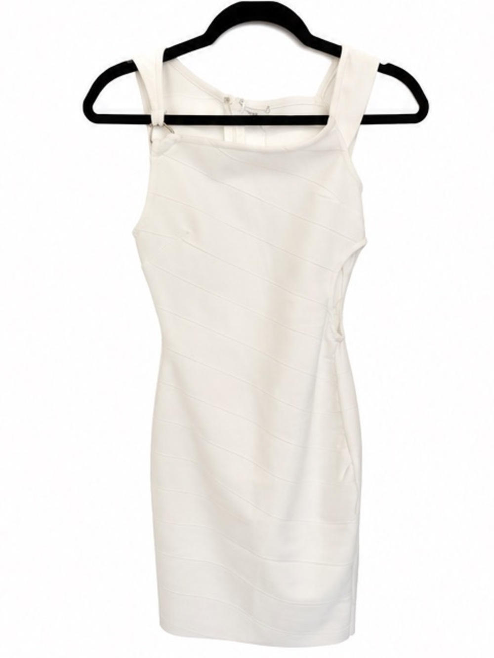 Fashion Nova White Sleeveless Bandage Mini Dress